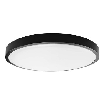 Iluminação de teto para casa de banho LED SAMSUNG CHIP LED/24W/230V IP44 6500K diâmetro 29 cm preto