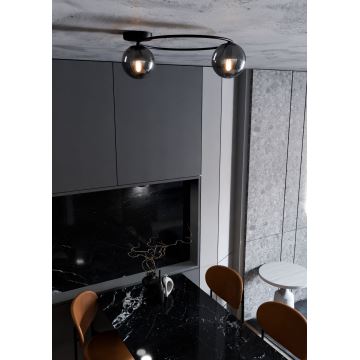 Iluminação de teto SOPRA 2xE14/10W/230V preto