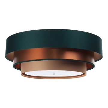 Iluminação de teto TRINITI 2xE27/60W/230V verde/cobre/castanho