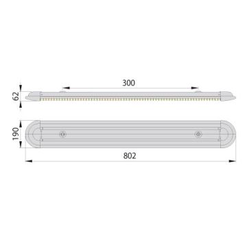 Iluminação fluorescente ECO T8 2xG13/18W/230V