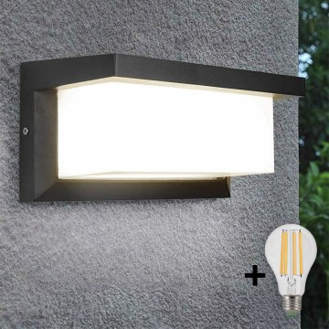 Iluminação para parede exterior LED NEELY 1xE27/9W/230V 3000K IP54 antracite