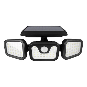 Iluminação solar de parede LED com sensor LED/1,5W/3,7V 6000K IP44