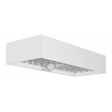 Iluminação solar de parede LED com sensor LED/6W/3,7V IP65 4000K branco