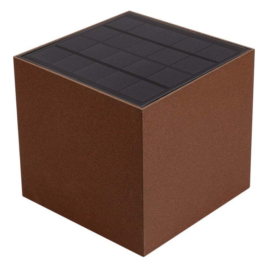 Iluminação solar de parede LED com sensor LED/9W/3,7V IP65 4000K castanho