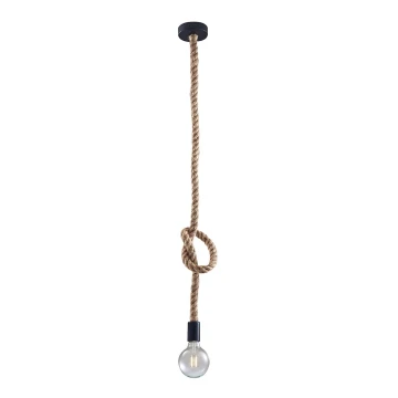 Iluminação suspensa ROPE 1xE27/12W/230V