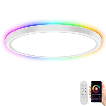 Immax NEO 07164-40 - Luminária de teto LED RGB+CCT regulável NEO LITE TUDO LED/50W/230V Wi-Fi Tuya + controlo remoto