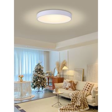 Immax NEO 07207L-Iluminação de teto LED com regulação RONDATE 65W/230V 3000-6000K Tuya branco + comando