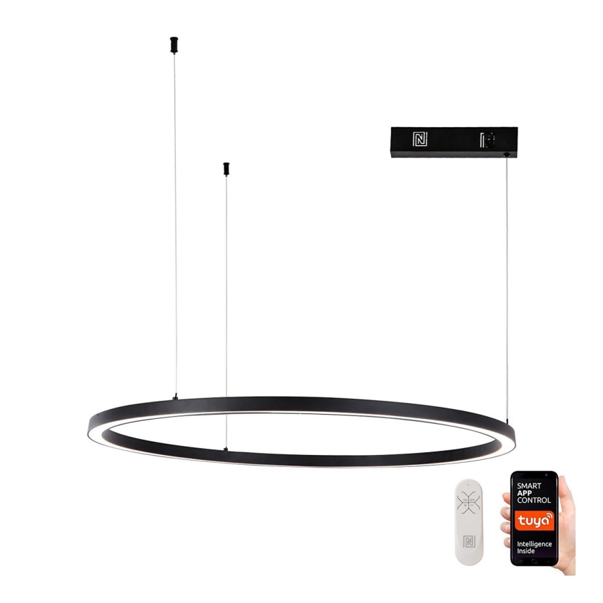 Immax NEO 07215L - Candelabro suspenso LED com regulação FINO LED/60W/230V 80 cm preto Tuya + controlo remoto