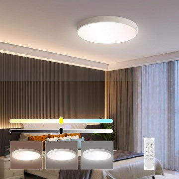 Immax NEO 07251L - Iluminação de teto LED com regulação NEO LITE SEMPLICI LED/36W/230V 3000-6000K Wi-Fi Tuya branco + comando