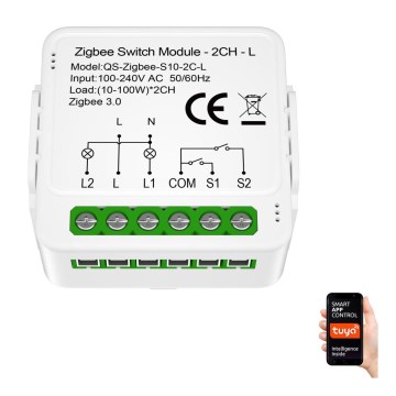 Immax NEO 07572L - Módulo Inteligente NEO LITE V8 2-botões Tuya