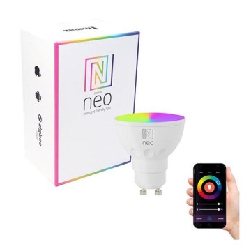 Immax NEO 07724L -Lâmpada com regulação  LED RGB+CCT GU10/6W/230V 2700K Wi-Fi Tuya