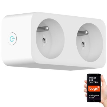 Immax NEO 07752L - Tomada inteligente múltipla 2x16A/230V Tuya