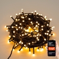 Immax NEO 07755L - Guirlanda LED exterior regulável NEO LITE 400 LEDs / 8 funções 43 m IP44 Wi-Fi Tuya branco quente
