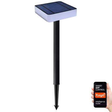 Immax NEO 07911L - Luminária solar LED RGB regulável com sensor NEO LITE LED/1W/5V quadrada IP54 Tuya 1300 mAh