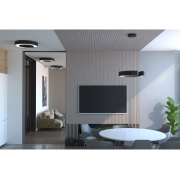 Immax NEO 7134 - LED SMART Candelabro suspenso com regulação CÉČKO LED/43W/230V + controlo remoto 60 cm Tuya ZigBee