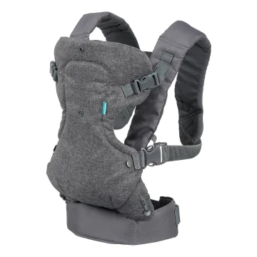 Infantino - Porta-bebés FLIP ADVANCED 4em1 cinzento escuro