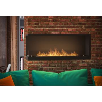 InFire - Lareira de canto BIO 110x45 cm 3kW preto