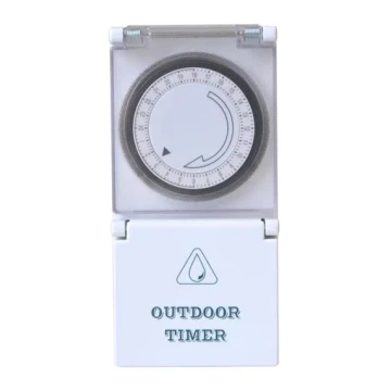 Interruptor mecânico exterior com temporizador diário 16A/230V IP44