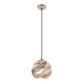 ITALUX - Candelabro suspenso PALERMO 1xE27/40W/230V diâmetro 23 cm Rosa dourado