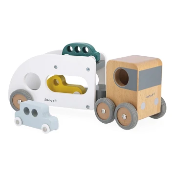Janod - Camião de madeira com carros BOLID