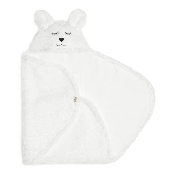 Jollein - Cobertor para envolver fleece Bunny 100x105 cm Snow White