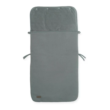 Jollein - Saco para assento de automóvel fleece BRICK VELVET 42x82 cm Velvet Storm Grey