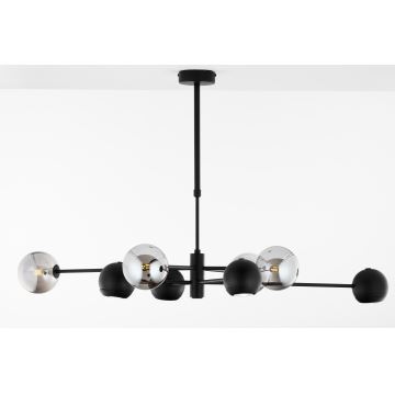 Jupiter 1975 - Candeeiro suspenso MOKA 4xGU10/10W/230V + 4xG9/10W/230V preto/cromado