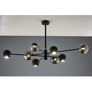 Jupiter 1975 - Candeeiro suspenso MOKA 4xGU10/10W/230V + 4xG9/10W/230V preto/cromado