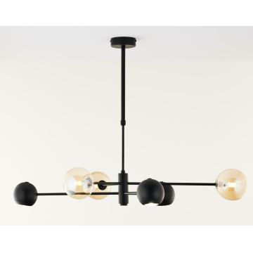 Jupiter 1993 - Candeeiro suspenso MOKA 3xGU10/10W/230V + 3xG9/10W/230V preto/bege