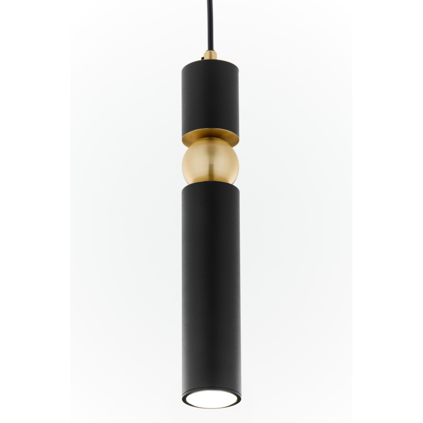 Jupiter 2003 - Candeeiro suspenso ALAS 1xGU10/10W/230V preto/dourado