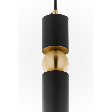 Jupiter 2003 - Candeeiro suspenso ALAS 1xGU10/10W/230V preto/dourado