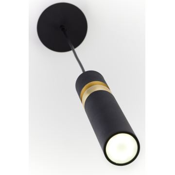 Jupiter 2003 - Candeeiro suspenso ALAS 1xGU10/10W/230V preto/dourado