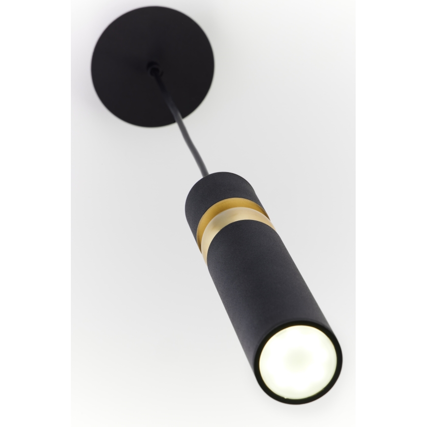 Jupiter 2003 - Candeeiro suspenso ALAS 1xGU10/10W/230V preto/dourado