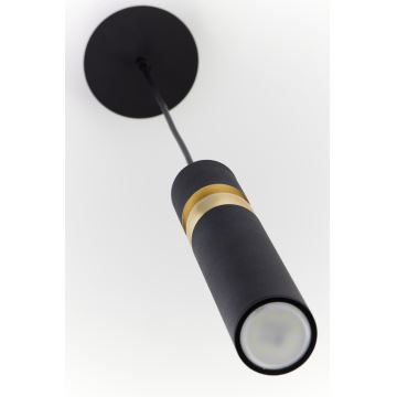 Jupiter 2003 - Candeeiro suspenso ALAS 1xGU10/10W/230V preto/dourado