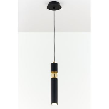 Jupiter 2003 - Candeeiro suspenso ALAS 1xGU10/10W/230V preto/dourado