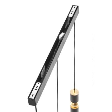 Jupiter 2004 - Candeeiro suspenso ALAS 3xGU10/10W/230V preto/dourado