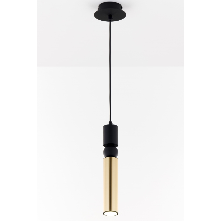 Jupiter 2006 - Candeeiro suspenso ALAS 1xGU10/10W/230V dourado/preto