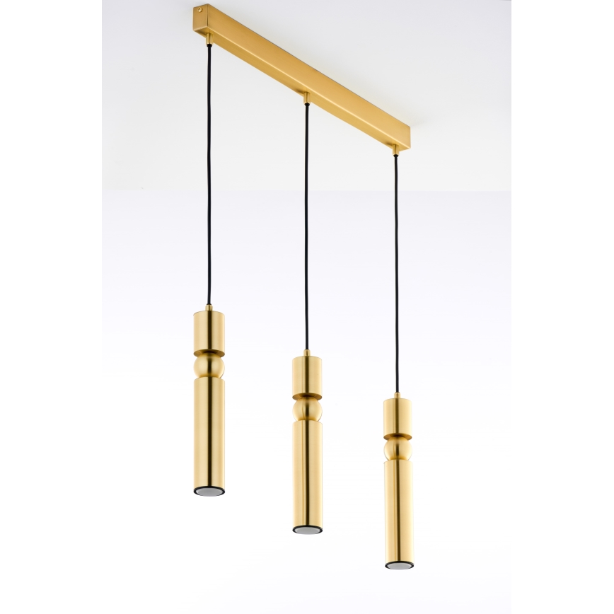 Jupiter 2010 - Candeeiro suspenso ALAS 3xGU10/10W/230V dourado