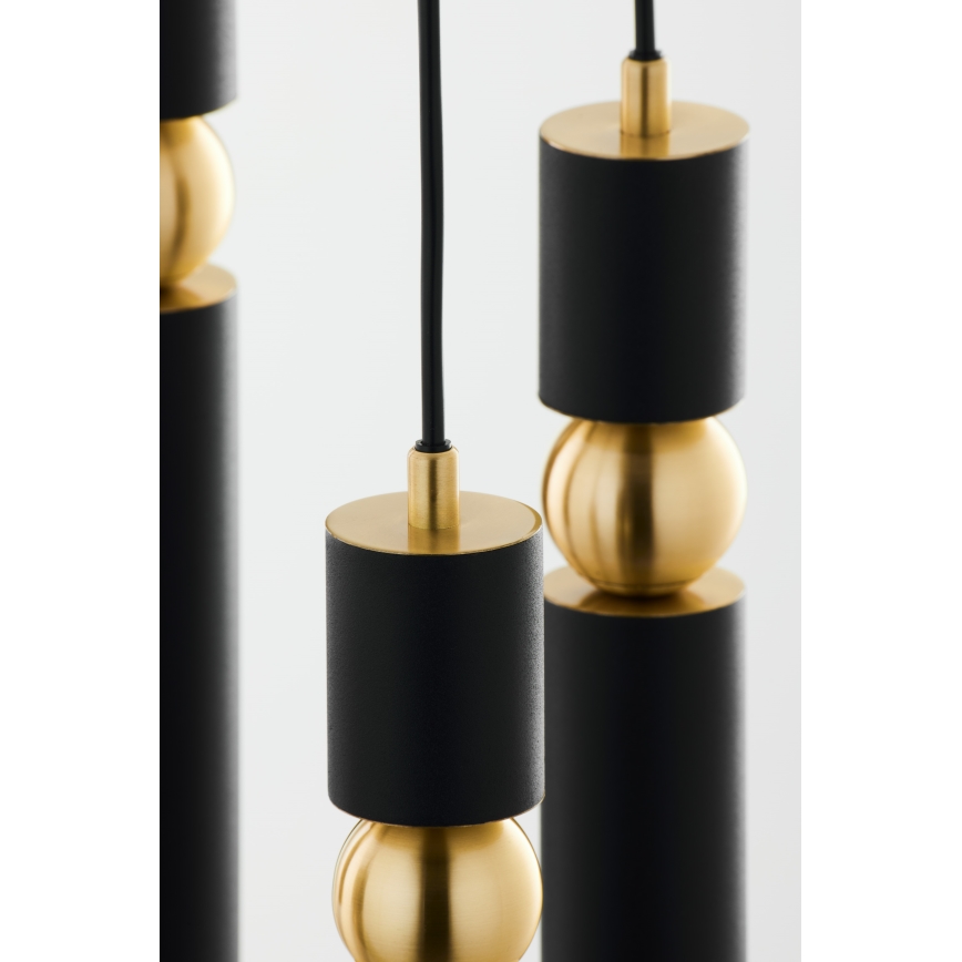 Jupiter 2014 - Candeeiro suspenso ALAS 5xGU10/10W/230V preto/dourado