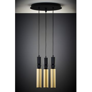 Jupiter 2016 - Candeeiro suspenso ALAS 3xGU10/10W/230V dourado/preto