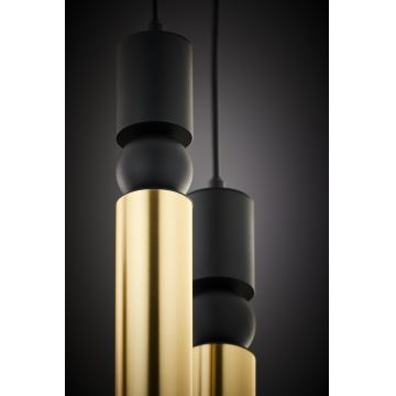 Jupiter 2017 - Candeeiro suspenso ALAS 5xGU10/10W/230V dourado/preto