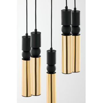 Jupiter 2017 - Candeeiro suspenso ALAS 5xGU10/10W/230V dourado/preto