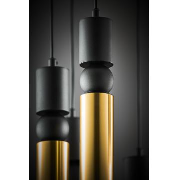 Jupiter 2018 - Candeeiro suspenso ALAS 7xGU10/10W/230V dourado/preto