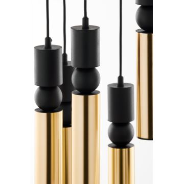 Jupiter 2018 - Candeeiro suspenso ALAS 7xGU10/10W/230V dourado/preto