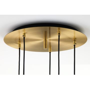 Jupiter 2020 - Candeeiro suspenso ALAS 5xGU10/10W/230V dourado