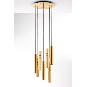 Jupiter 2021 - Candeeiro suspenso ALAS 7xGU10/10W/230V dourado