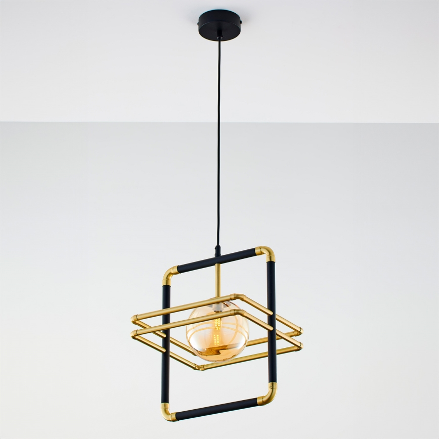 Jupiter 2025 - Candeeiro suspenso FIORI 1xG9/10W/230V preto/dourado/bege