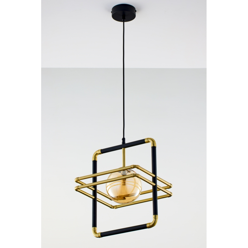 Jupiter 2025 - Candeeiro suspenso FIORI 1xG9/10W/230V preto/dourado/bege