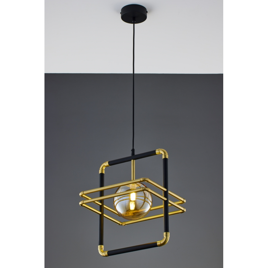 Jupiter 2025 - Candeeiro suspenso FIORI 1xG9/10W/230V preto/dourado/bege