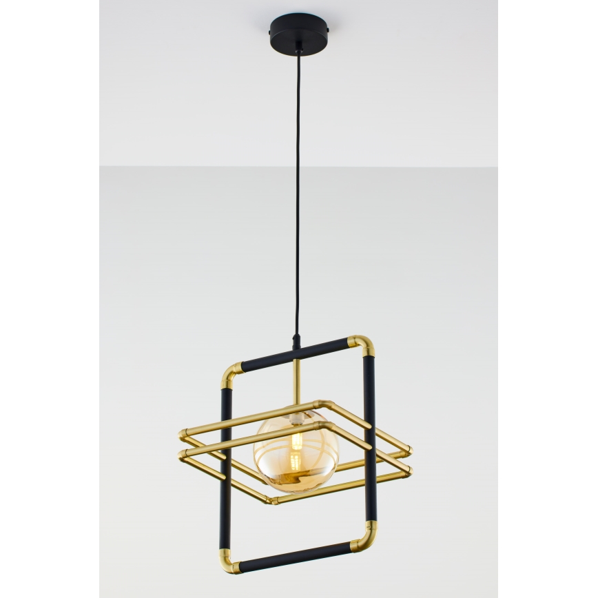 Jupiter 2025 - Candeeiro suspenso FIORI 1xG9/10W/230V preto/dourado/bege